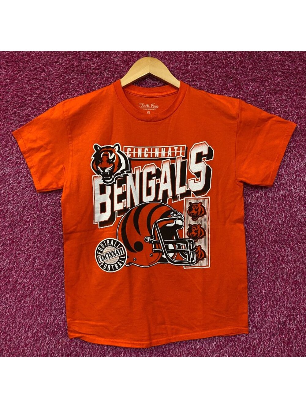 Junk Food Clothing NFL Cincinnati Bengals Checkdown Flea Market Tee Small